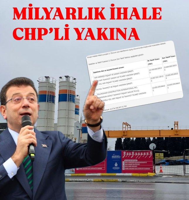 İstanbul'da Milyarlık ihale CHP'li yakına mı verildi?