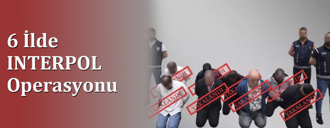 6 İlde INTERPOL Operasyonu: 23 Kişi Yakalandı