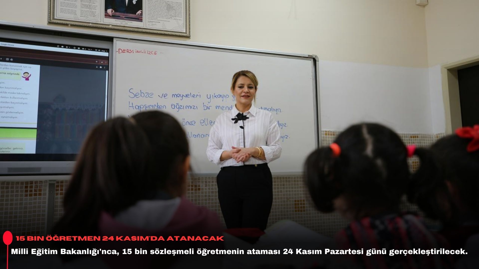 15 bin öğretmen 24 Kasım'da atanacak