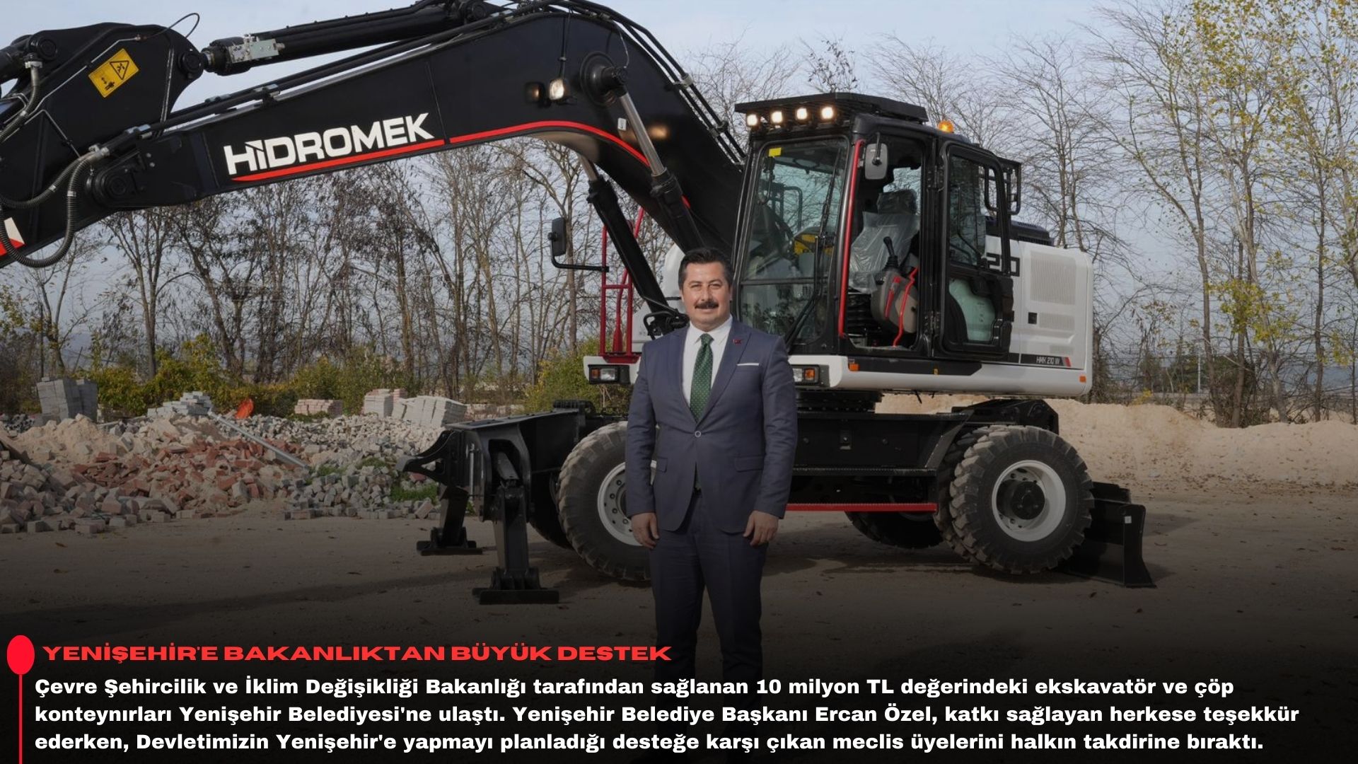 Yenişehir’e bakanlıktan büyük destek