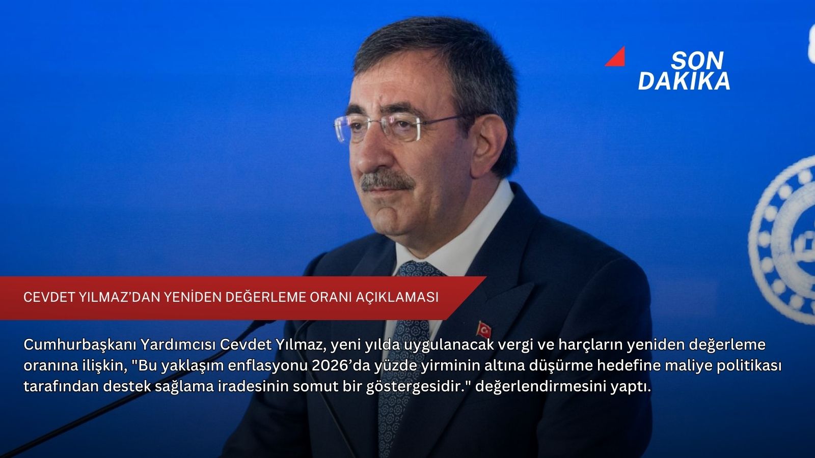 Cevdet Yılmaz’dan yeniden değerleme oranı açıklaması