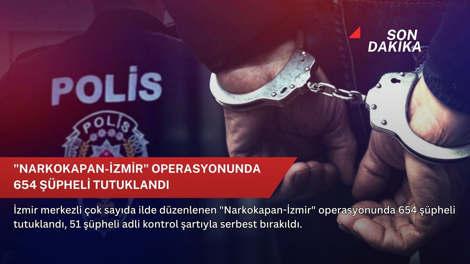 "Narkokapan-İzmir" operasyonunda 654 şüpheli tutuklandı