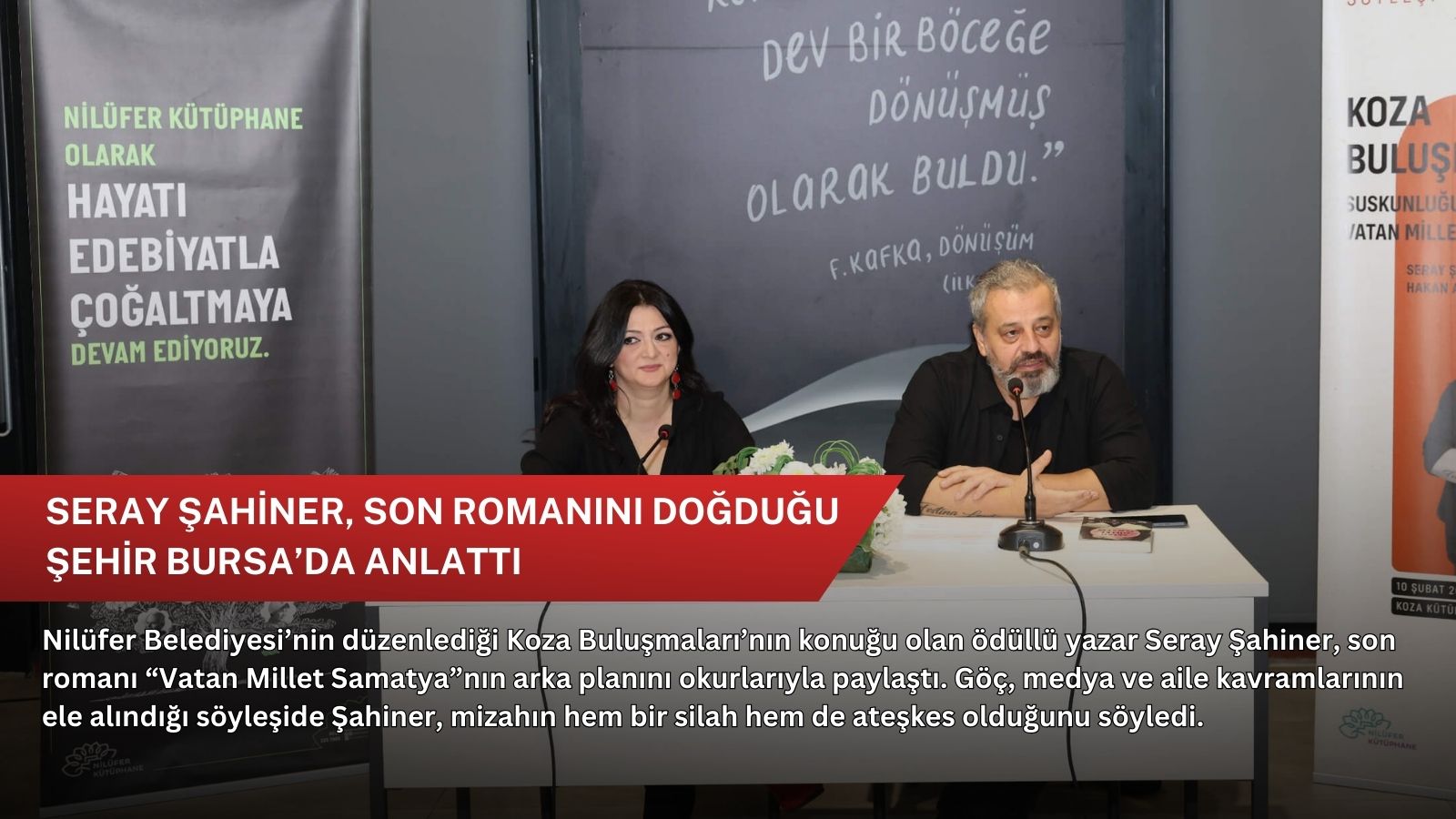 Seray Şahiner, son romanını doğduğu şehir Bursa’da anlattı