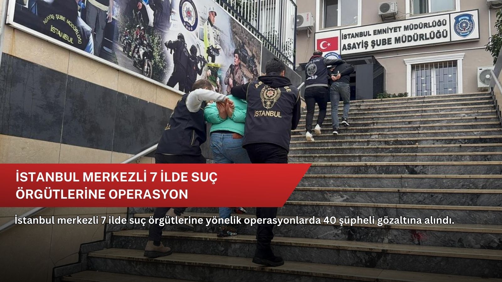 İstanbul merkezli 7 ilde suç örgütlerine operasyon
