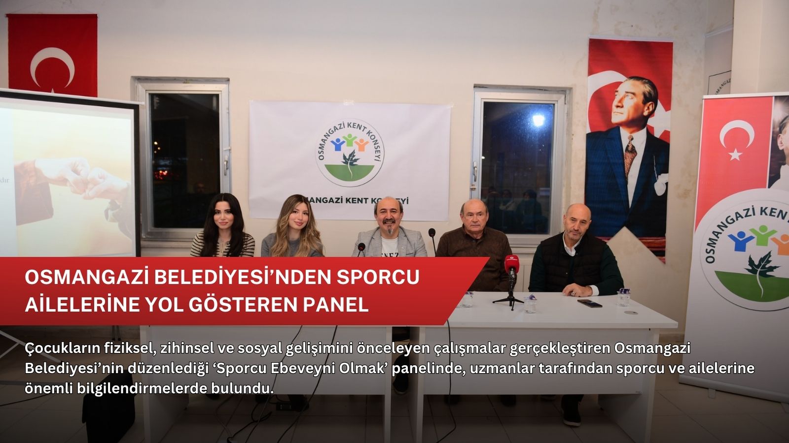 Osmangazi Belediyesi’nden sporcu ailelerine yol gösteren panel