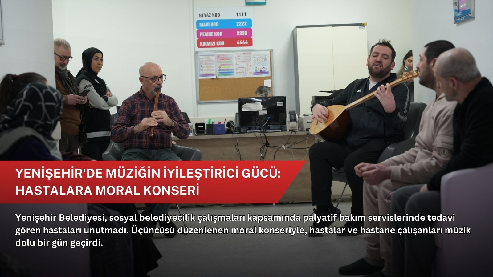 Yenişehir'de müziğin iyileştirici gücü: Hastalara moral konseri