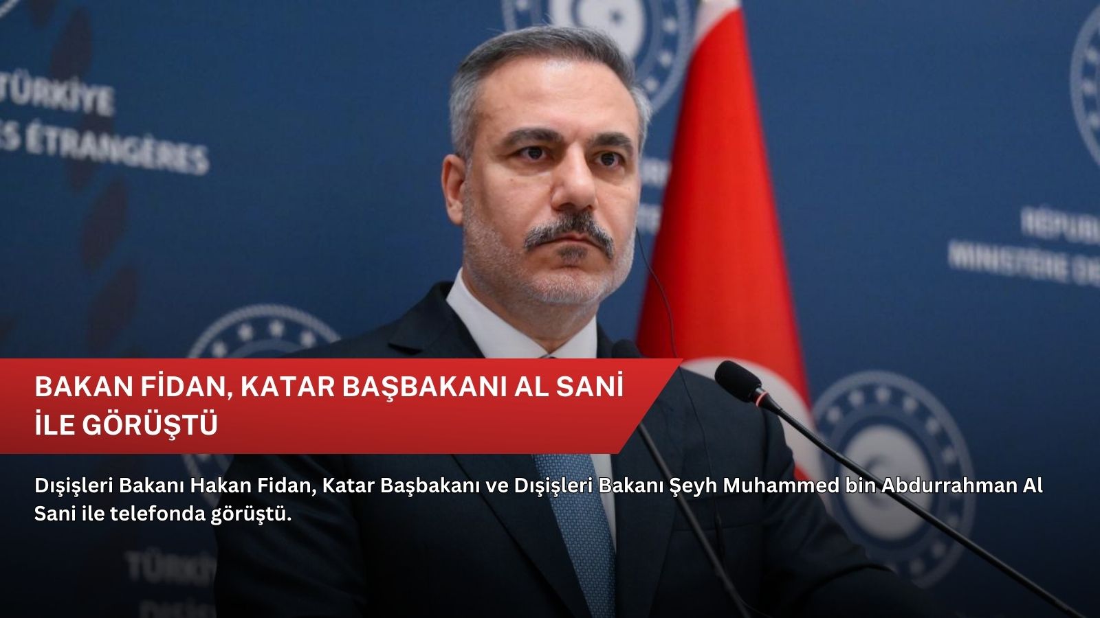 Bakan Fidan, Katar Başbakanı Al Sani ile görüştü