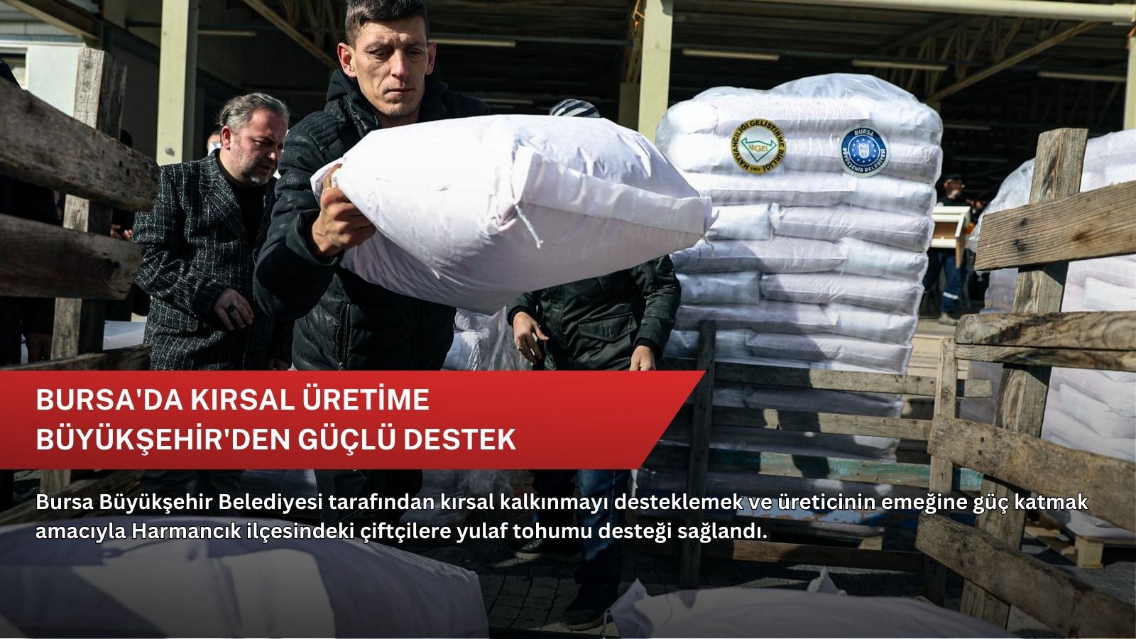 Bursa'da kırsal üretime Büyükşehir'den güçlü destek