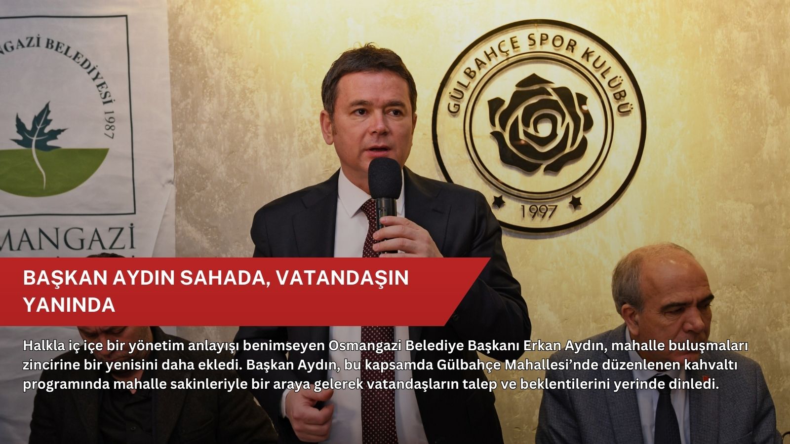 Başkan Aydın sahada, vatandaşın yanında