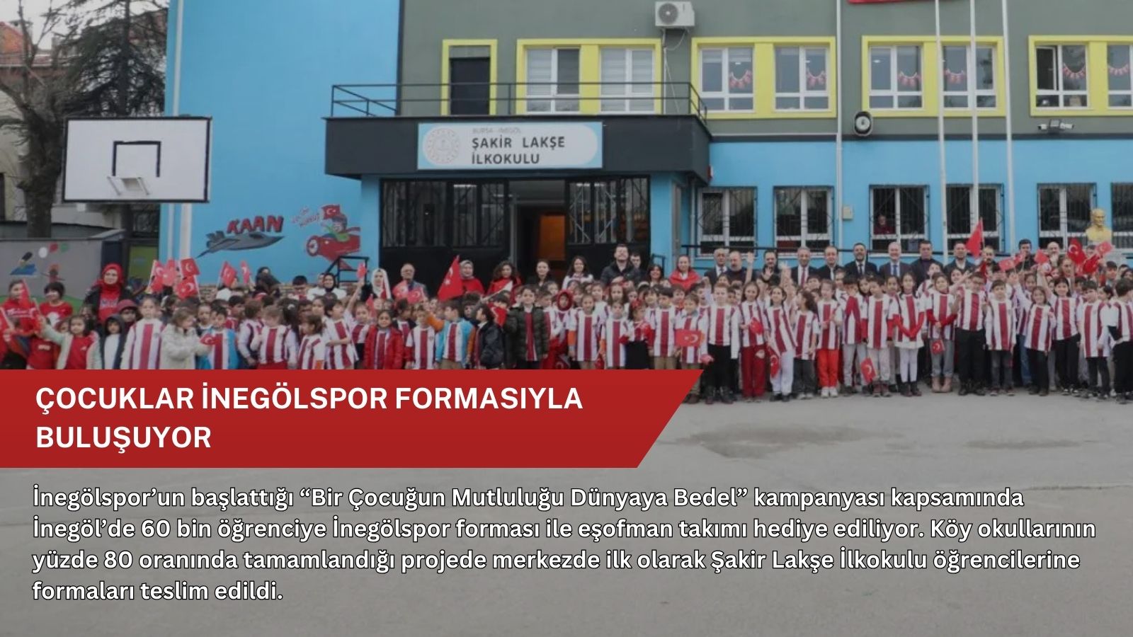 Çocuklar İnegölspor formasıyla buluşuyor