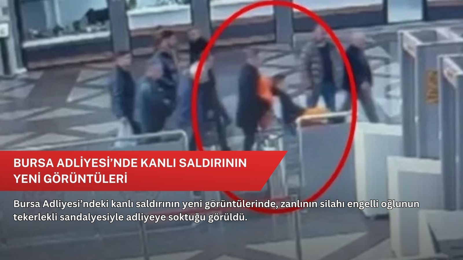 Bursa Adliyesi’nde kanlı saldırının yeni görüntüleri