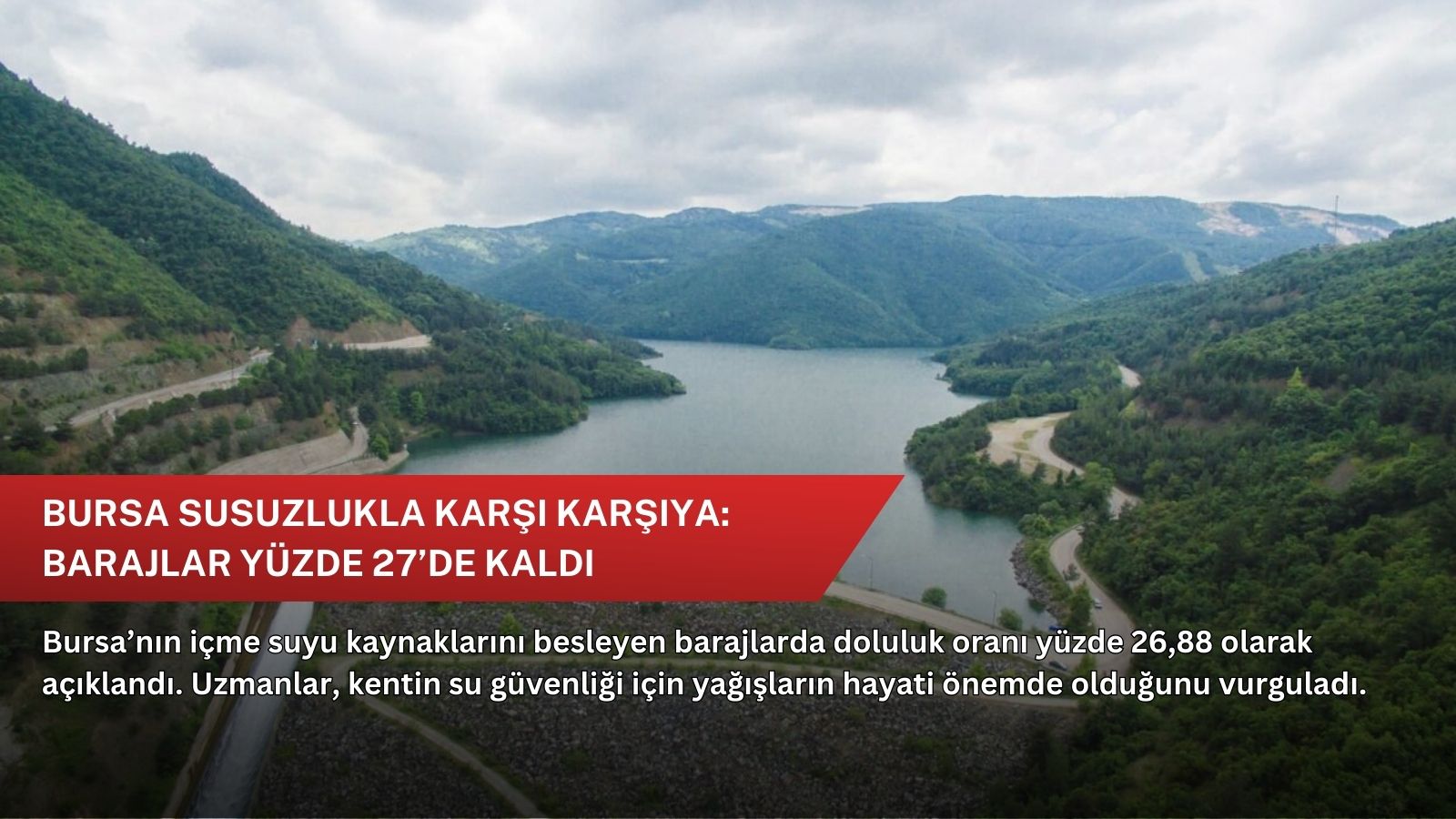 Bursa susuzlukla karşı karşıya: Barajlar yüzde 27’de kaldı