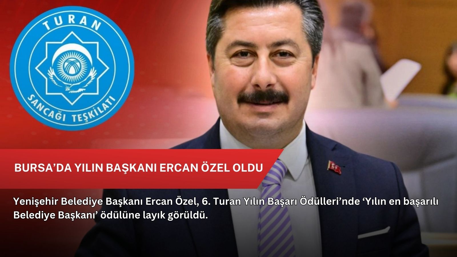 Bursa’da yılın başkanı Ercan Özel oldu