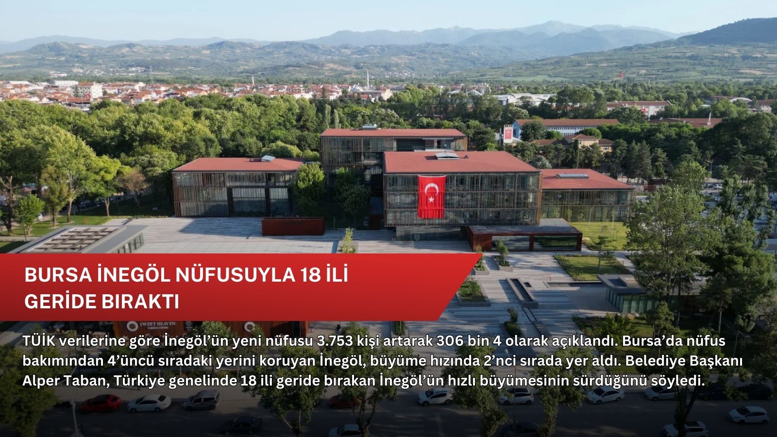 Bursa İnegöl nüfusuyla 18 ili geride bıraktı