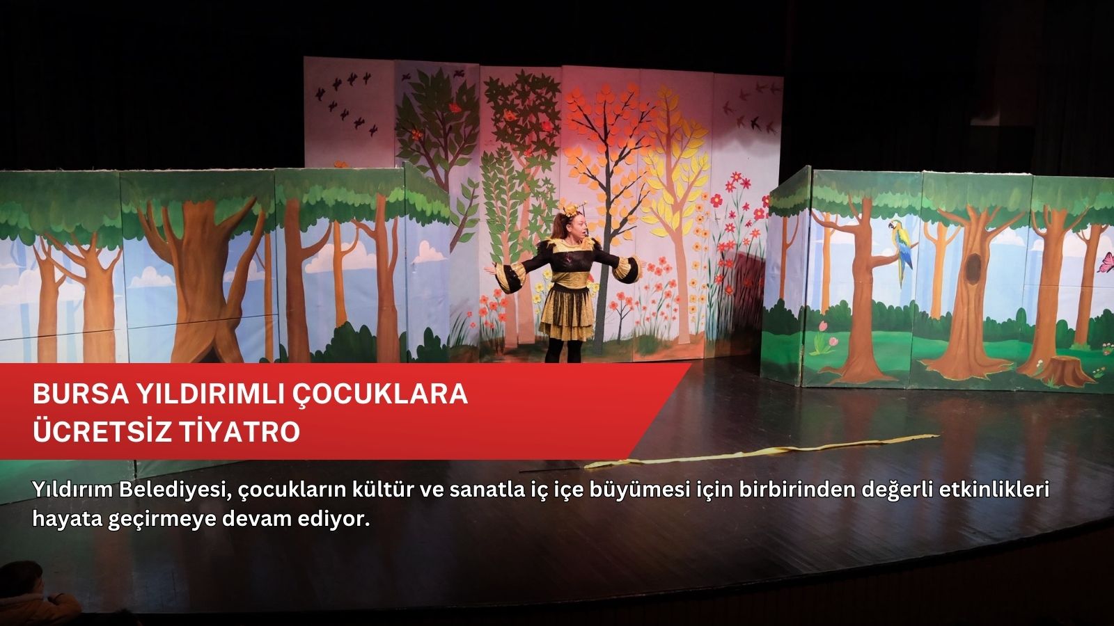 Bursa Yıldırımlı çocuklara ücretsiz tiyatro