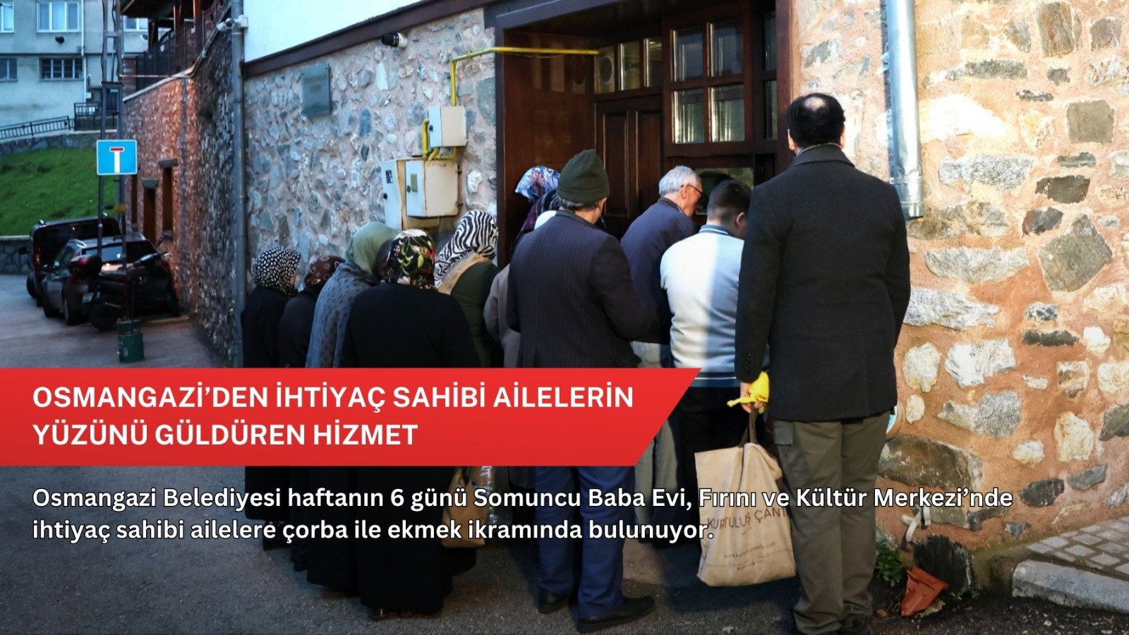 Osmangazi’den ihtiyaç sahibi ailelerin yüzünü güldüren hizmet