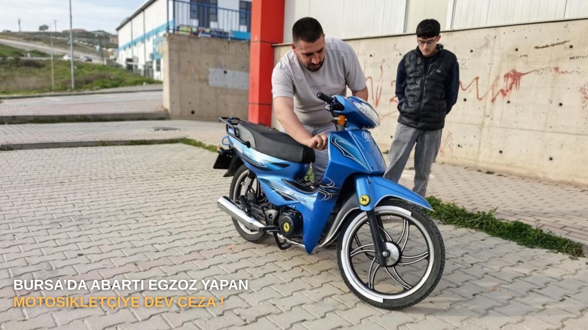 Bursa’da abartı egzoz yapan motosikletçiye dev ceza