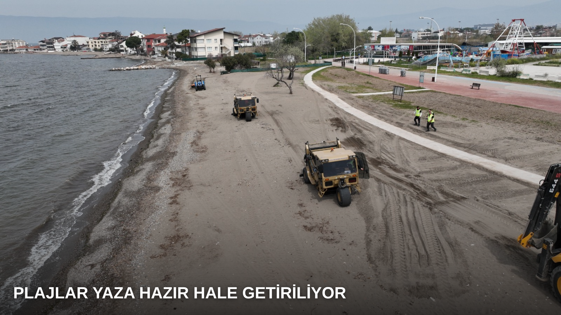 Plajlar yaza hazır hale getiriliyor