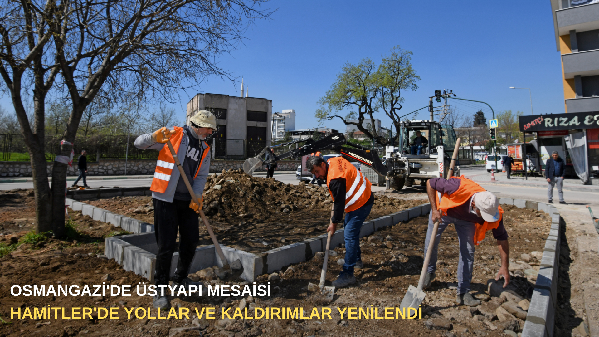 Osmangazi'de üstyapı mesaisi: Hamitler'de yollar ve kaldırımlar yenilendi