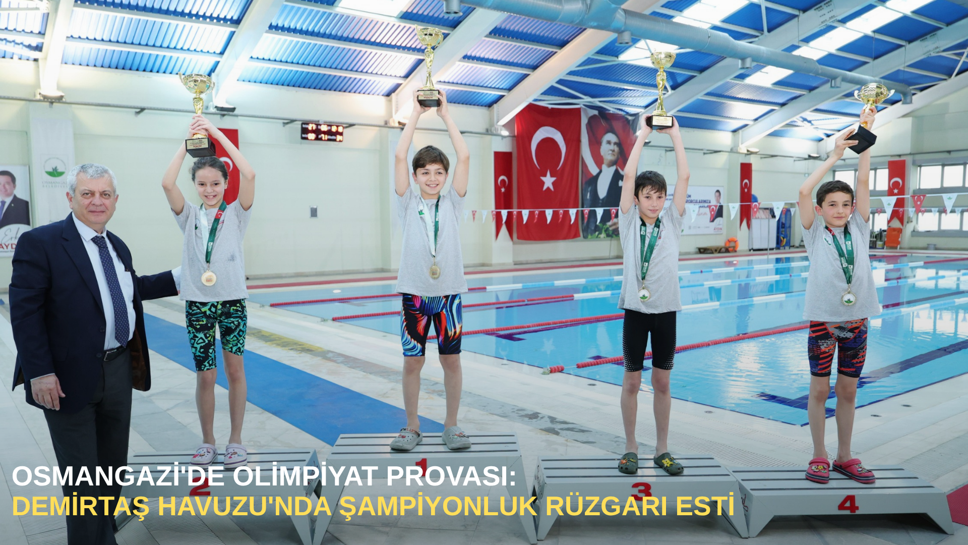 Osmangazi'de olimpiyat provası: Demirtaş havuzu'nda şampiyonluk rüzgarı esti