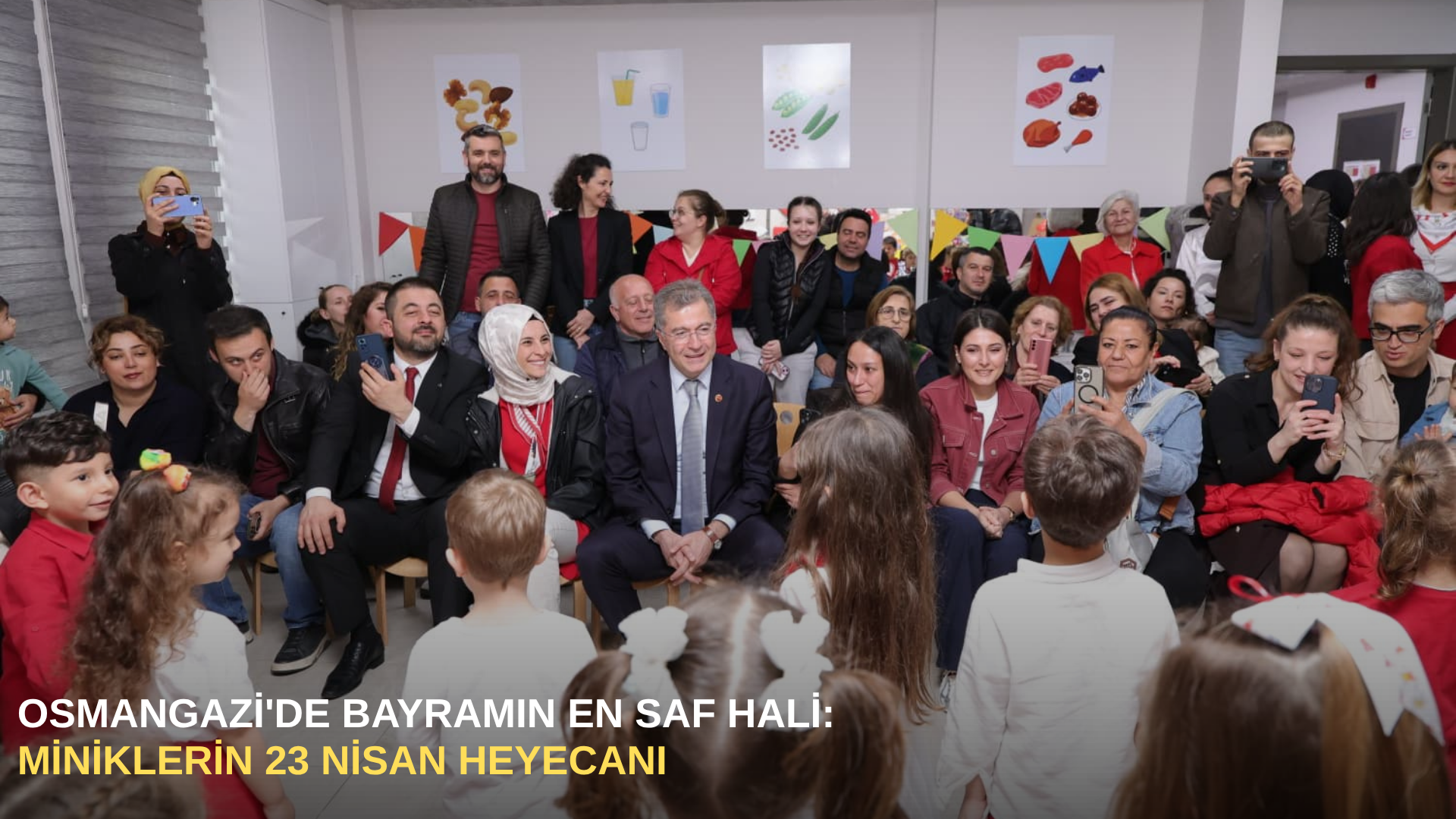 Osmangazi'de bayramın en saf hali: miniklerin 23 nisan heyecanı