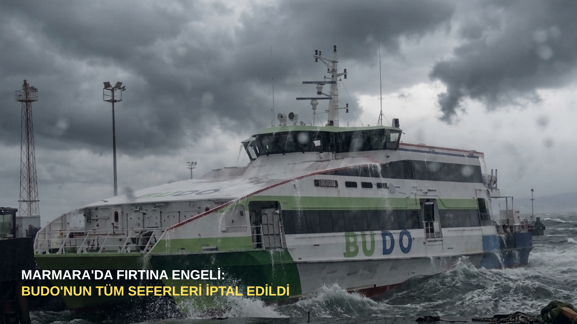 Marmara'da fırtına engeli: BUDO'nun tüm seferleri iptal edildi