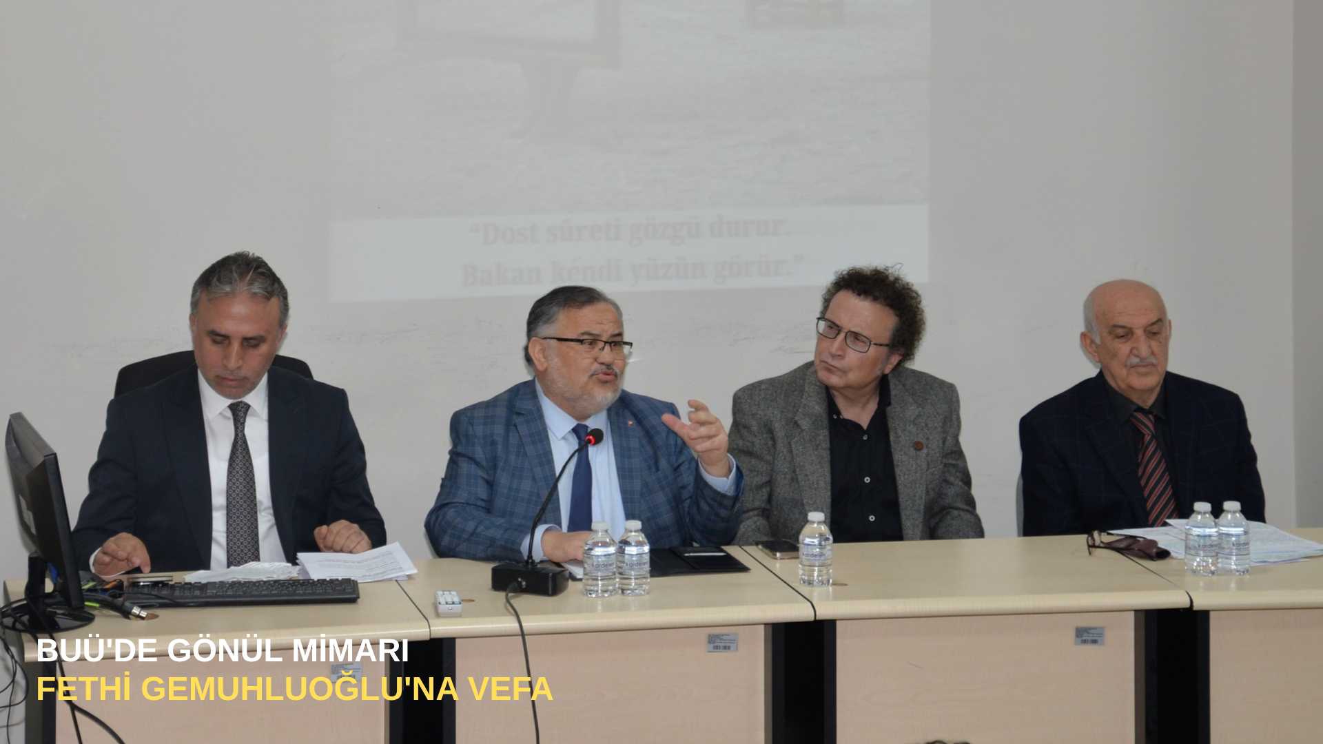 BUÜ'de gönül mimarı Fethi Gemuhluoğlu'na vefa