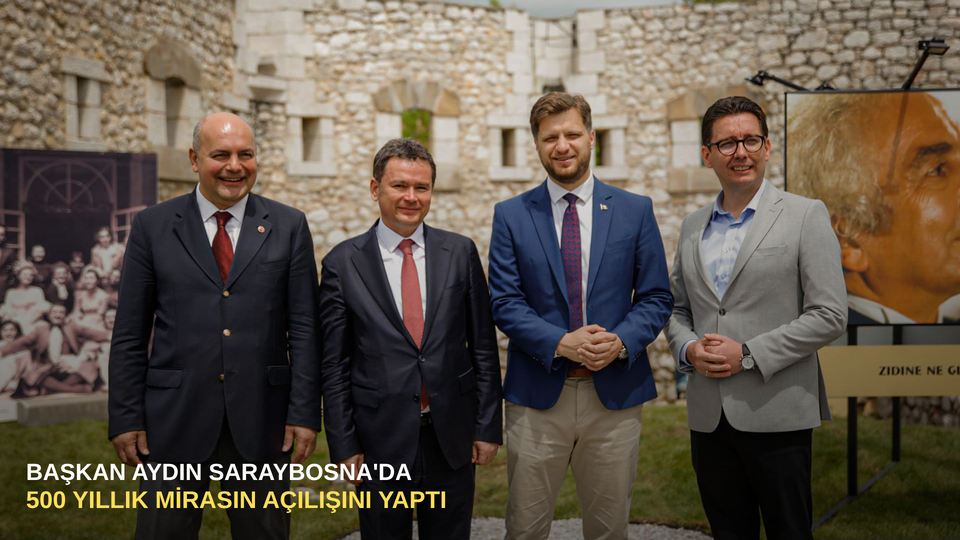Başkan Aydın Saraybosna'da 500 yıllık mirasın açılışını yaptı