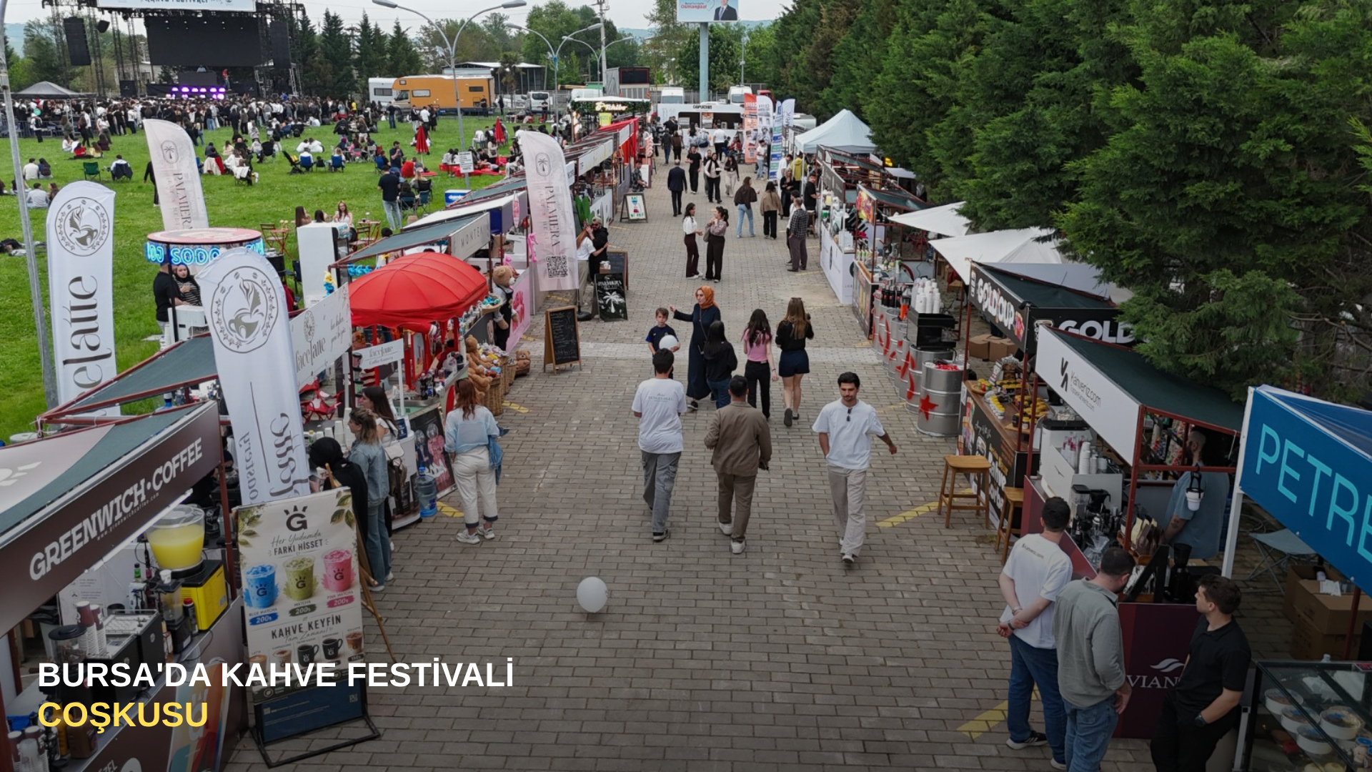 Bursa'da kahve festivali coşkusu