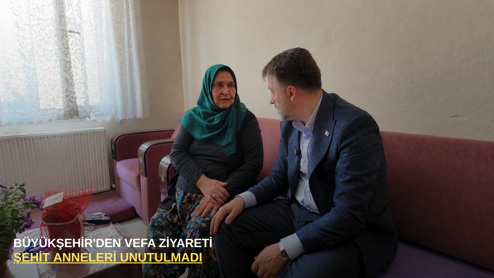 Büyükşehir'den vefa ziyareti  Şehit anneleri unutulmadı