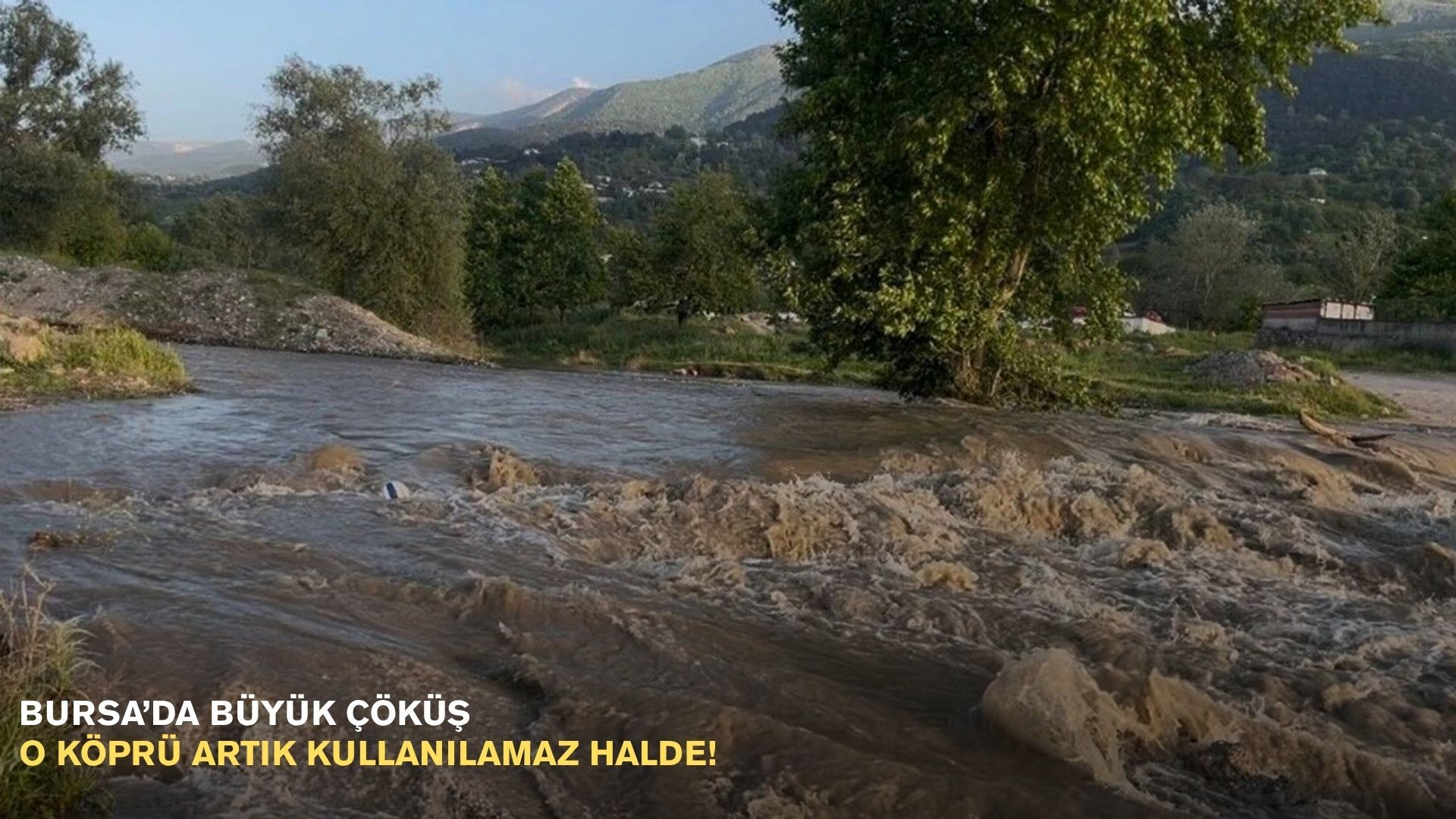 Bursa’da büyük çöküş: O köprü artık kullanılamaz halde!