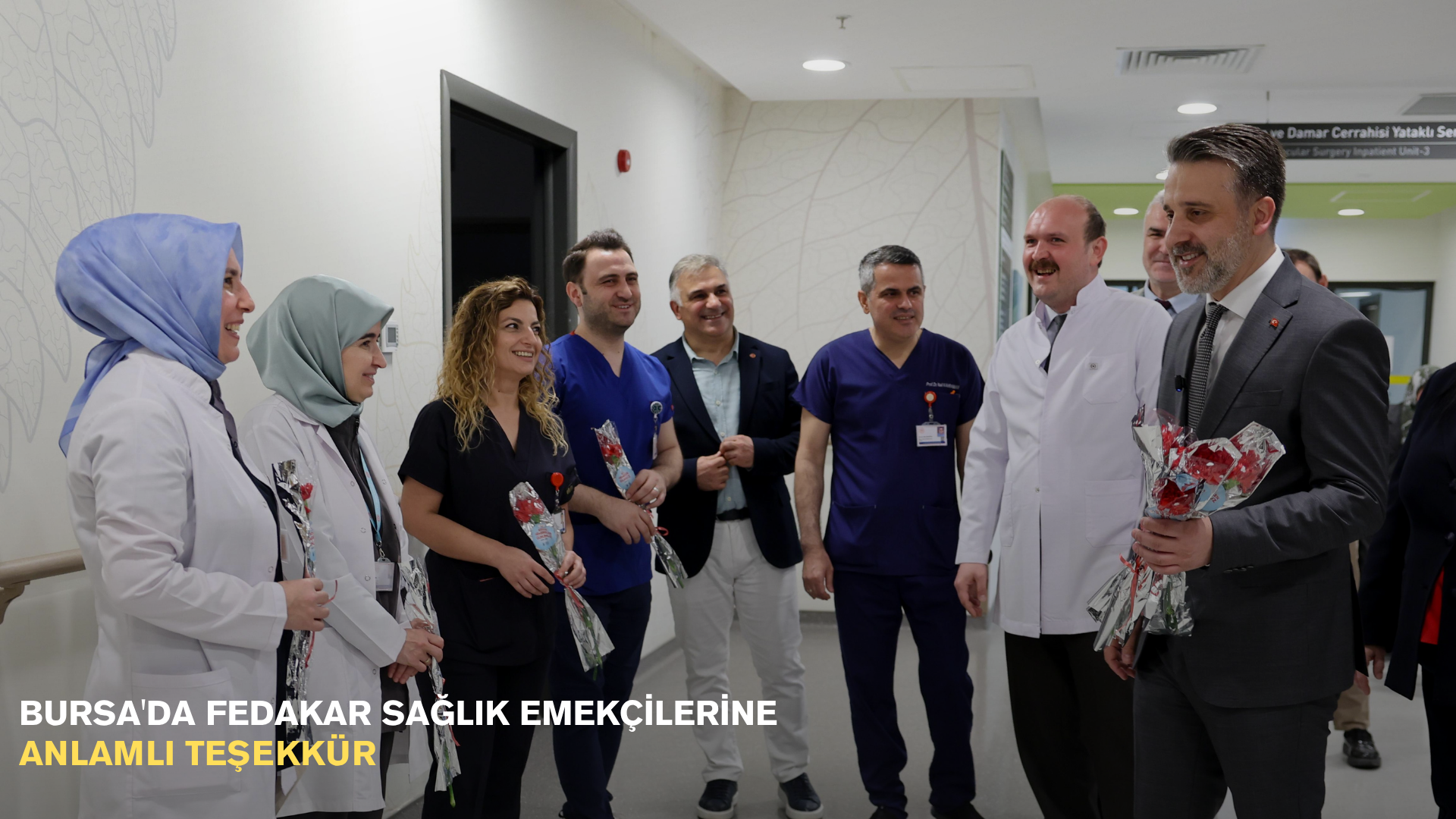Bursa'da fedakar sağlık emekçilerine anlamlı teşekkür
