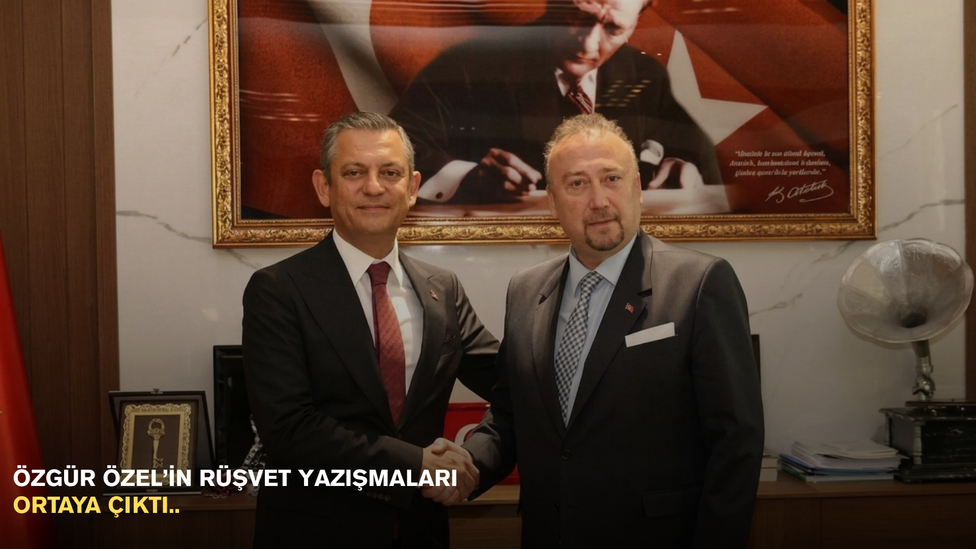 Özgür Özel’in Rüşvet yazışmaları ortaya çıktı..