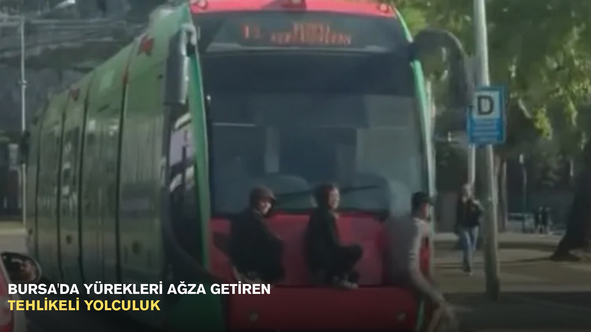 Bursa'da yürekleri ağza getiren tehlikeli yolculuk