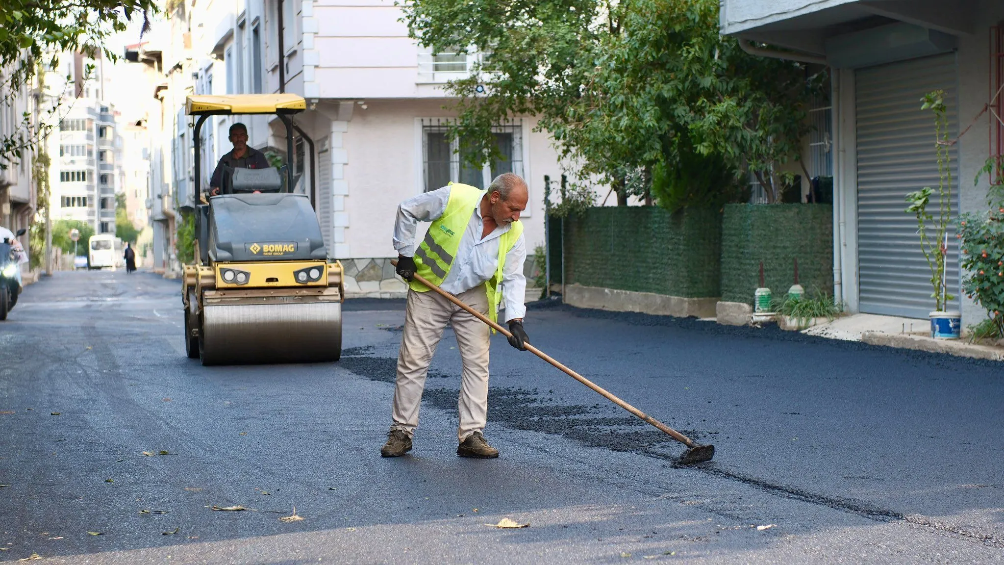 450 metrelik yol yenilemesi tamamlandı
