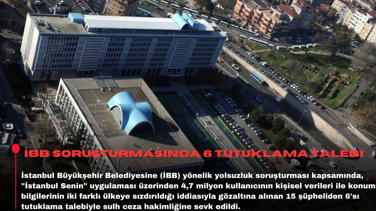 İBB soruşturmasında 6 tutuklama talebi