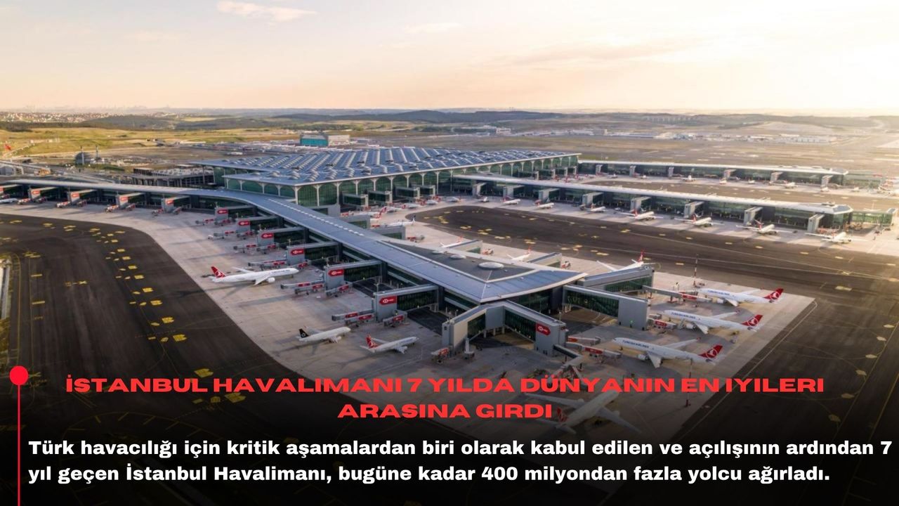 İstanbul Havalimanı 7 yılda dünyanın en iyileri arasına girdi