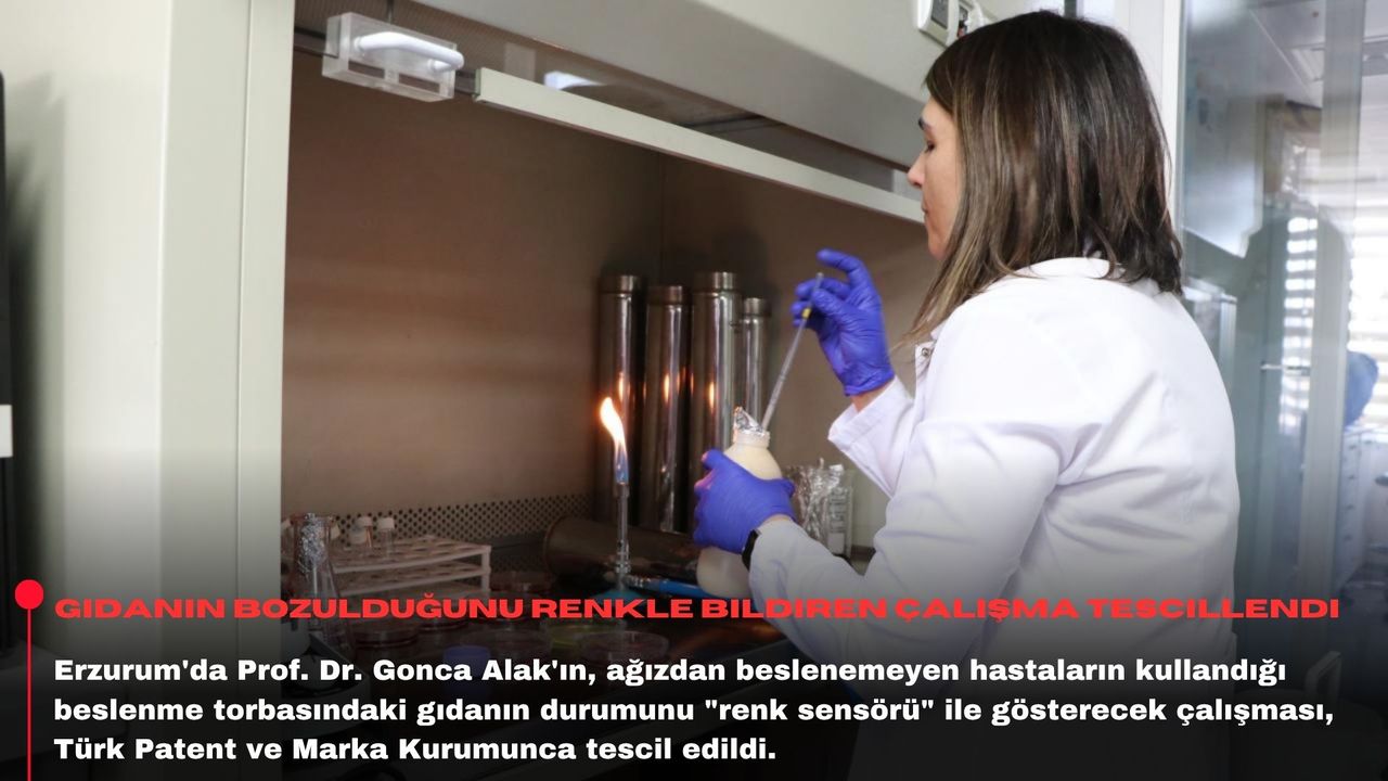 Gıdanın bozulduğunu renkle bildiren çalışma tescillendi