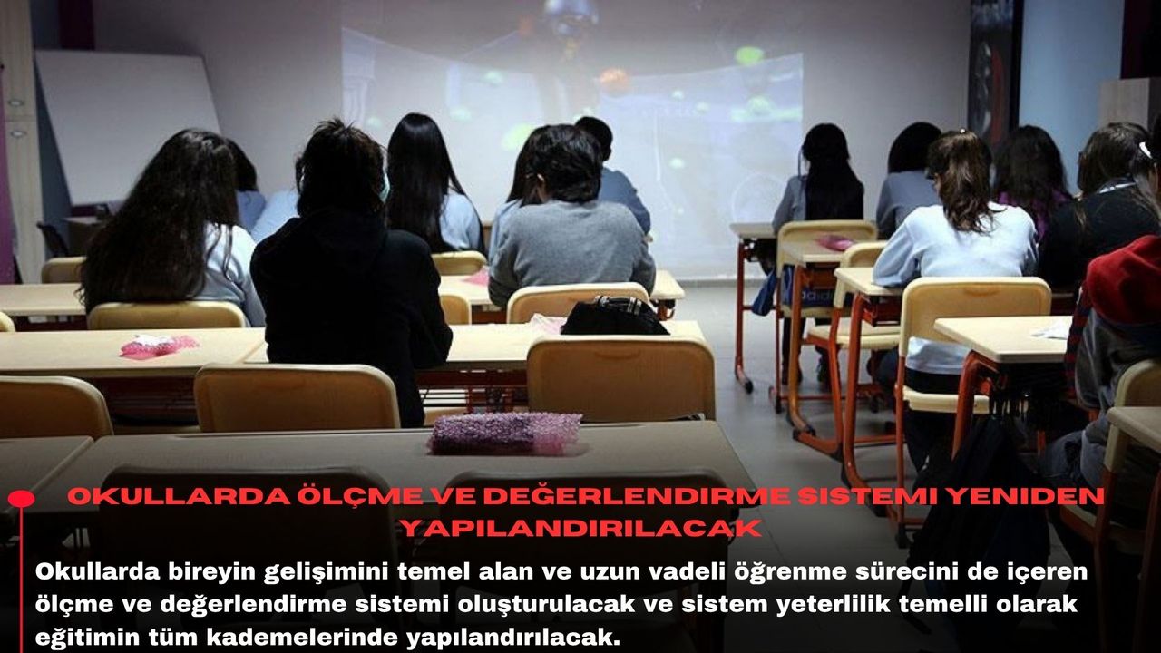 Okullarda ölçme ve değerlendirme sistemi yeniden yapılandırılacak