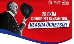 Bursa'da 29 Ekim’de toplu ulaşım ücretsiz