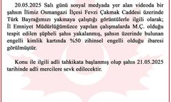 Bursa’da Türk Bayrağını Yakmaya Çalışan Şüpheli Gözaltına Alındı