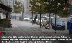 İstanbul'da yerel dolu yağışına dikkat