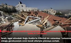 İsrail,  Doğu Kudüs'te Filistinli vatandaşa kendi evini zorla yıktırdı