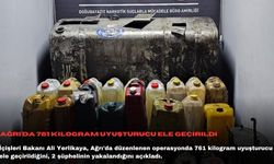 Ağrı'da 761 kilogram uyuşturucu ele geçirildi