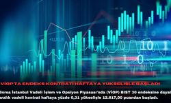 VİOP'ta endeks kontratı haftaya yükselişle başladı