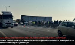 Anadolu Otoyolu'nun Ankara istikameti ulaşıma kapandı