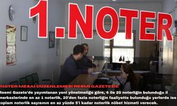 Noter mesai düzenlemesi Resmî Gazete’de