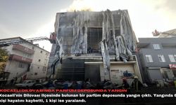 Kocaeli Dilovası'nda parfüm deposunda yangın