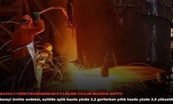 Sanayi üretim endeksi eylülde yıllık bazda arttı