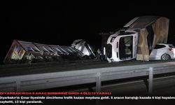 Diyarbakır'da 5 araç birbirine girdi: 4 ölü, 13 yaralı